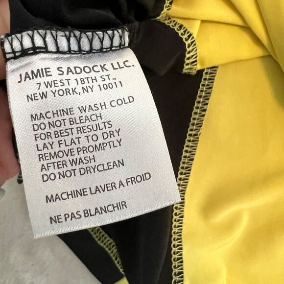 Jamie Sadock Top Womens Medium Yellow Golf Athletic 1/4 Zip Performance Stretch - Picture 11 of 13